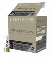 Migra Ammunitions M12ST25 Combinational 12 Gauge 3" 1 1/4 oz 2, 5 Shot 25 Per Box/10 Cs