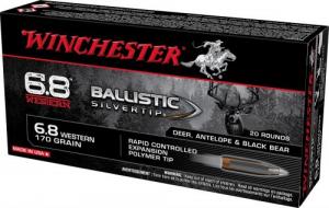 Winchester  Copper Impact 6.8 Western Ammo 162 gr Extreme Point Copper 20rd box  (Lead Free)
