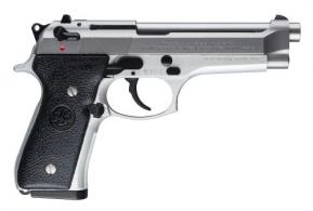 Beretta USA 92FS Inox 9mm Luger 4.90 10+1 Satin Stainless Steel Stippled Black Polymer w/Texture Grip (Italian Made)