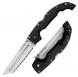 Cold Steel Voyager XL Tanto 5.50" Folding Tanto Serrated AUS 10A Steel Blade Black Griv-Ex w/6061 Aluminum Liners Hand