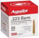 Aguila Target & Range Full Metal Jacket 223 Remington Ammo 300 Round Box