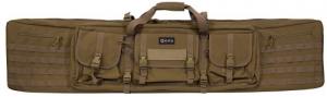 G*Outdoors Double Rifle Case Flat Dark Earth 600D Polyester 55" L x 12.75" H x 9" W