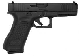 Glock G17 Gen5 MOS 9mm 4.49" 17+1 Black nDLC w/Front Serrations & MOS Cuts Black Rough Texture Grip - UA175S203MOS