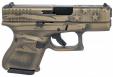 Glock G26 Gen5 Subcompact Black/Coyote Battle Worn Flag 9mm Pistol - UA265S204BBBWFLAG