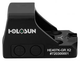 Holosun SCS Black 2/32 MOA Illuminated Green Circle w/Dot Reticle Fits Glock MOS