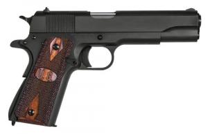 Auto-Ordnance  1911-A1 GI Spec *MA Compliant 45ACP 5" 9+1 Matte Black Steel Checkered Wood with Integrated US Logo