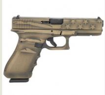 Glock G22 Gen3 40 S&W 4.49" 15+1 Overall Black/Coyote Battle Worn Flag Cerakote - PI2250204BBBWFLAG