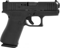 Glock G43X Subcompact 9mm Luger 3.41" 10+1 Overall Black Finish with nDLC Steel with Front Serrations Slide, Rough Textu - G43XAUT