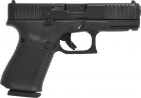 Glock G19 Gen5 MOS 9mm Luger 4.02" 15+1 Black Polymer Frame Black Steel Slide with MOS Cuts Black Interchangeable B