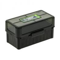 Frankford Arsenal, Hinge-Top Ammo Box, 509, 50 Rounds, Fits 22-250 Remington, 243 Winchester, 308 Winchester and 7mm-08, Smoke