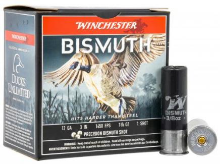 Main product image for Winchester Ammo Bismuth 12 GA 3" 1 3/8 oz 1 Round 25 Bx/ 10 Cs