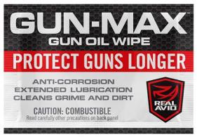 Real Avid Gun-Max Gun Oil Wipes 25 Per Pkg - AVGMW25