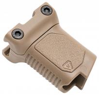 Strike Industries Angled Vertical Grip Short Flat Dark Earth Polymer with Cable Management Storage for M-LOK Rail - AR-CMAG-S-FDE