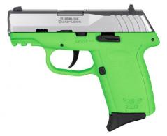 SCCY CPX-2 Gen3 Lime/Stainless 9mm Pistol - CPX2TTLGG3