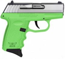 SCCY CPX-3TTLG Semi-Auto Pistol, 380 ACP, 3.1" Bbl, Lime, Stainless Slide Slide, 10+1Rnd - CPX3TTLG