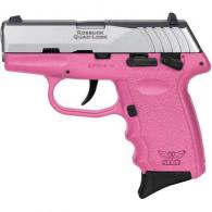 SCCY Industries CPX-4 380 ACP 2.96 Barrel, 10+1 Pink Finish Frame, Serrated Stainless Steel Slide, Finge