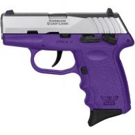 SCCY Industries CPX-4 380 ACP Caliber with 2.96" 10+1 Purple Finish Frame, Serrated Stainless Steel Slide, Fin - CPX4TTPU