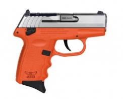 SCCY Industries CPX-4 380 ACP 2.96", 10+1, Orange Finish Frame, Serrated Stainless Steel Slide - CPX-4TTORG3