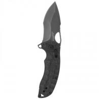 S.O.G Kiku XR LTE 3.02" Folding Tanto Plain Cryo CTS XHP Blade G10 Deep Textured Blackout Handle - SOG-12-27-04