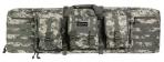 G*Outdoors Double Rifle Case A-TACS AU 600D Polyester with 2 Padded Pistol Sleeves, MOLLE Webbing & Lockable Zippe