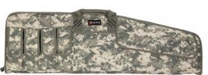 G*Outdoors Single Rifle Case A-TACS AU 600D Polyester with Mag Pouch, Lockable Zippers & Fleece-Lining 42" L x 13"