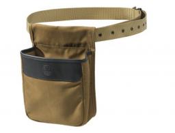 Beretta USA Waxwear Shell Pouch 50rd Capacity Spice Brown Cotton with Leather Trim - BS961020610832
