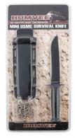 Humvee Adventure Gear  Combat Neck Knife 3.50" Black/Gray Includes Sheath