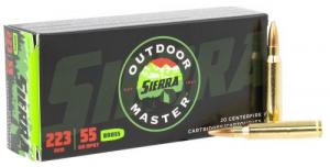 Main product image for Sierra Outdoor Master .223 Remington 55 gr Hollow Point Boat-Tail (HPBT) 20 Bx/10 Cs