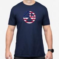 Magpul Independence Icon T-Shirt Navy Short Sleeve Medium - MAG1281410M