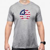 Magpul Independence Icon T-Shirt Athletic Gray Heather Short Sleeve Small - MAG1281030S