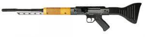 Global Defense FG-9 9mm Caliber with 17" Barrel, Overall Black Metal Finish, Fixed Black Wood Stock & Grip Right