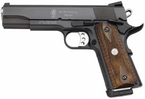Smith & Wesson 1911 E 45 ACP 5" 8 + 1 Walnut Grip Fixed Sight Blued