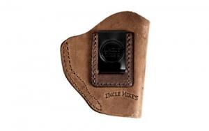 Uncle Mikes Inside Waistband Leather Holster Size 2  Fits Most Small Frame Revolvers (Ruger LCR/S&W J Frames/Taurus 85/856) - UM-IWB-2-BRW-A