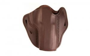 Uncle Mikes Outside Waistband Leather Holster Size 4 Fits Most Large Frame Autos - UM-OWB-4-MBL-R