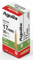 Aguila  Target & Range 17 HMR 20gr Jacketed Hollow Point  50 round box