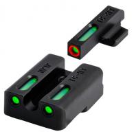 TruGlo TFX Pro Black Green Tritium & Fiber Optic Sight - TG13XD2PC