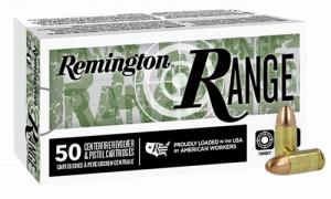 Remington Ammunition R27778 Remington Range 9mm Luger 115 gr Full Metal Jacket (FMJ) 50 Per Box/ 20 Cs - 2