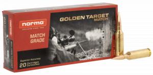 Norma Ammunition (RUAG) 20174342 Match Golden Target 6.5 PRC 143 gr 20 Per Box/ 10 Cs