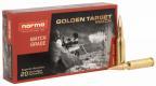 Norma Ammunition (RUAG) 20169292 Match Golden Target 6.5 Creedmoor 143 gr/BTHP 20 Per Box/ 10 Cs - 52