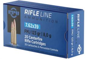 Main product image for PPU 7.62X39 FMJ 123GR 20/1000