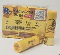RIO Magnum Game Load 20GA 3 1-1/4 oz #6 Shot 25rd