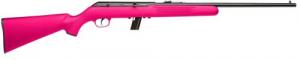 Savage Arms 64 F 22 LR 10+1 21", Blued Barrel/Rec, Pink Synthetic Stock, Open Sights - 40218