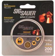 Sig Sauer Airguns DAGGER Dagger .22 Pellet Copper-Coated Lead 200 - AIR-AMMO-DAGGER-LD-2