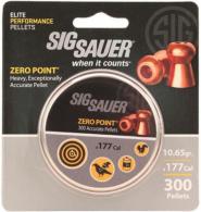 Sig Sauer Airguns ZERO Zero Point .177 Pellet 10.65 GR Copper-Coated Lead 300 - AIR-AMMO-ZERO-LD-177