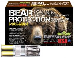 Brenneke Bear Protection, 12 Gauge, 2.75. 1 3/8 oz, Slug Shot, 5 Per Box