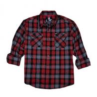 Hornady Gear Flannel Shirt - Red/Black/Gray - 3XL