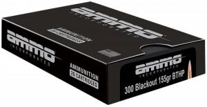 Main product image for Ammo Inc Match .300 Black 155Gr Boat Tail Hollow Point 20 Per Box