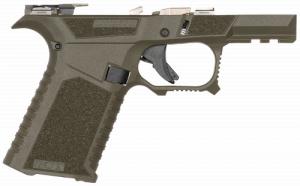 Sct Manufacturing 0226020000IB Sub Compact Compatible w/ For Glock 43X/48 OD Green Polymer Frame Aggressive Texture Grip