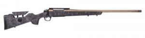 CVA Cascade LR Hunter Rifle, .300 Win Mag, 24" 5/8x24 Threaded Barrel, Black with Smoke Bronze Web, 3 Rounds