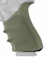 Hogue Handall Beavertail Grip Sleeve: For Glock 17, 18, 20, 21, 22, 24, 31, 34, 35, 37, 40, 41 (Gen 3-4), OD Green - 17031